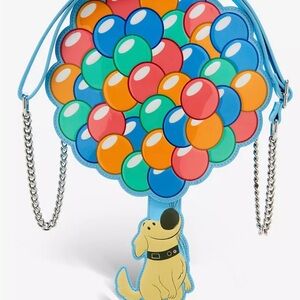 Loungefly Disney Pixar Up Dug Balloons Crossbody Bag